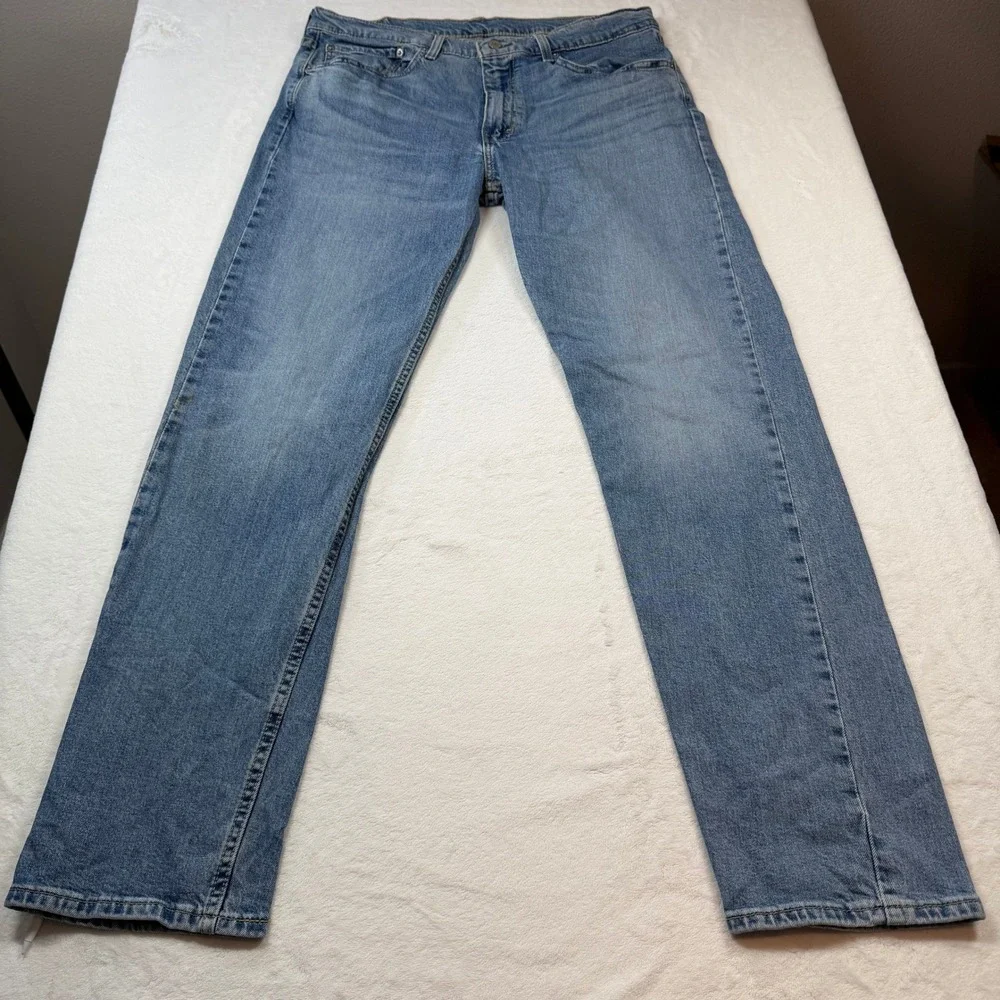 Levi's 502 Regular Taper Mens W36‎ L34 Blue Good Medium Wash Denim Jeans